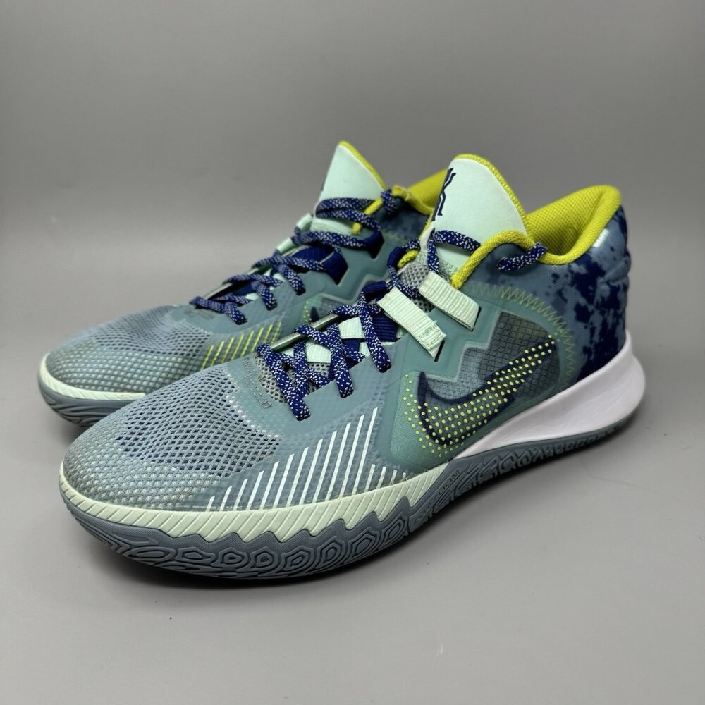 Nike Kyrie Flytrap 5 Mens Size 11.5 Blue Green White Basketball Shoes Sneakers - Picture 4 of 9